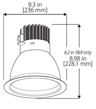Load image into Gallery viewer, NICOR Lighting 8 inch LED Commercial Downlight Retrofit, 40W, 3500K (CDR8-40W-35K-SN)
