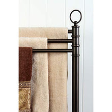 Load image into Gallery viewer, Kingston Brass CC2025 Vintage Freestanding Towel-Rack, 39-1/2-Inch Height, 10-Inch Base Diameter, Oil Rubbed Bronze
