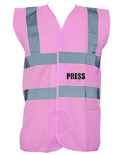 Load image into Gallery viewer, Press, Printed Hi-Vis Vest Waistcoat - Pink/Black 3XL

