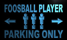 Load image into Gallery viewer, Foosball Player Parking Only LED Sign Neon Light Sign Display m321-b(c)

