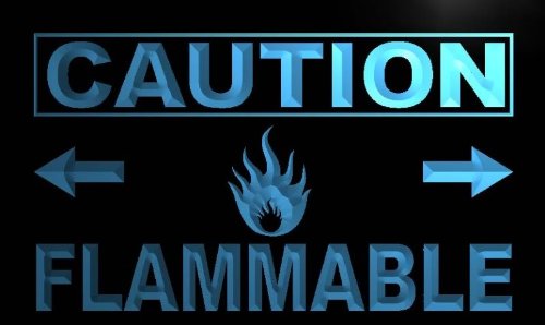 Caution Flammable LED Sign Neon Light Sign Display m566-b(c)