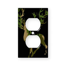 Load image into Gallery viewer, Deer Camoflauge Hunt - Decor Single Switch Plate Cover Metal
