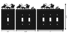 Load image into Gallery viewer, SWEN Products Team Roper Wall Plate Cover (Single Outlet, Black)
