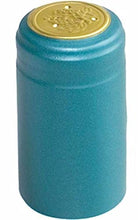 Load image into Gallery viewer, PVC Heat Shrink Capsules With Tear Tabs For Wine Bottles - 120 Count (Metallic Solid Light Blue)
