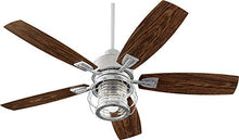 Load image into Gallery viewer, Quorum 13525-9 Transitional 52``Patio Fan from Galveston Collection in Pewter, Nickel, Silver Finish,, 18.46x30.00x52.00
