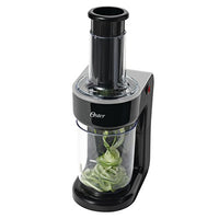 Oster Easy-to-Use Electric Spiralizer with 2 Spiralizer Blades (sized for spaghetti and fettuccine noodles), Black