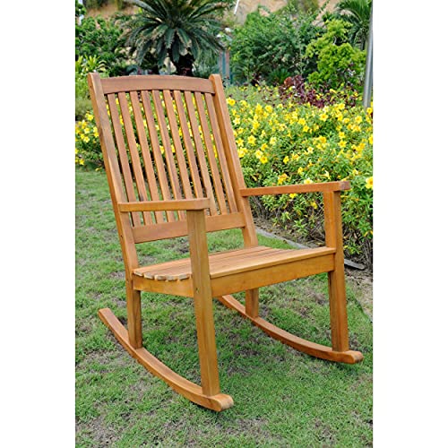 International Caravan Furniture Piece Acacia Large Rocking Chair