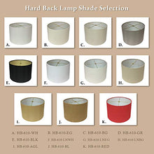 Load image into Gallery viewer, Royal Designs, Inc. Modern Shallow Drum Hardback Lampshade , HB-610-16BL, Burlap, 15 x 16 x 10
