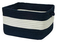 Colonial Mills Rope Walk Utility Basket, 18 by 12-Inch, Navy