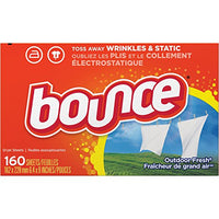 Bounce 80168BX Fabric Softener Sheets, 160 Sheets/Box