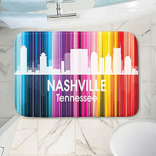 Load image into Gallery viewer, DiaNoche Designs Memory Foam Bath or Kitchen Mats by Angelina Vick - City II Nashville Tennessee, Large 36 x 24 in
