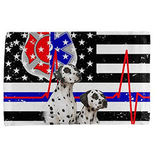 Load image into Gallery viewer, Firefighter EMT Dalmatian Live Forever Thin Red Line All Over Hand Towel Multi Standard One Size
