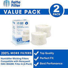 Load image into Gallery viewer, Fette Filter - Humidifier Wicking Filters Compatible with Honeywell HAC-504AW, Filter A for Models HAC-504, HAC-504AW, HCM 350 and Other Cool Mist Models (Pack of 2)
