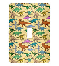 Load image into Gallery viewer, Dinosaurs Light Switch Cover (Single Toggle) (Personalized)
