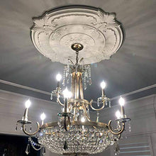 Load image into Gallery viewer, Ekena Millwork CM31GO Gorleen Ceiling Medallion, 31 5/8&quot;OD x 3 5/8&quot;ID x 1 7/8&quot;P, Factory Primed
