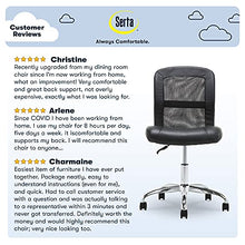 Load image into Gallery viewer, Serta 48740 Essential Mesh Low-Back Computer Desk Task Chair with No Arms for Home Office or Conference Room, Faux Leather, Black
