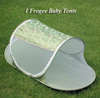 I Frogee Olive Green Butterfly Brocade Pop-Up Tent