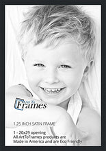 Load image into Gallery viewer, ArtToFrames 20x29 inch Satin Black Picture Frame, 2WOMFRBW26079-20x29
