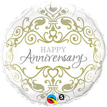 Load image into Gallery viewer, Qualatex 18&quot; Anniversary Classic Foil Mylar Balloon
