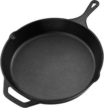 Load image into Gallery viewer, Pre-Seasoned Cast Iron Skillet - Utopia Kitchen (12.5 Inch)
