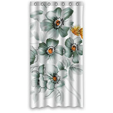 Load image into Gallery viewer, Fashion Design Waterproof Polyester Fabric Bathroom Shower Curtain Standard Size 36(w)x72(h) with Shower Rings - Beautiful Flowers Simple Style
