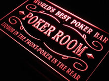 Load image into Gallery viewer, Best Poker Room Liquor Bar Beer LED Sign Neon Light Sign Display s143-b(c)
