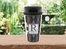 Load image into Gallery viewer, Modern Chic Argyle Acrylic Travel Mug without Handle (Personalized)
