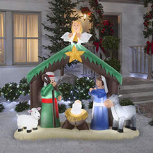 Load image into Gallery viewer, Gemmy 36707 Christmas 7&#39; Nativity Scene | Airblown Inflatable
