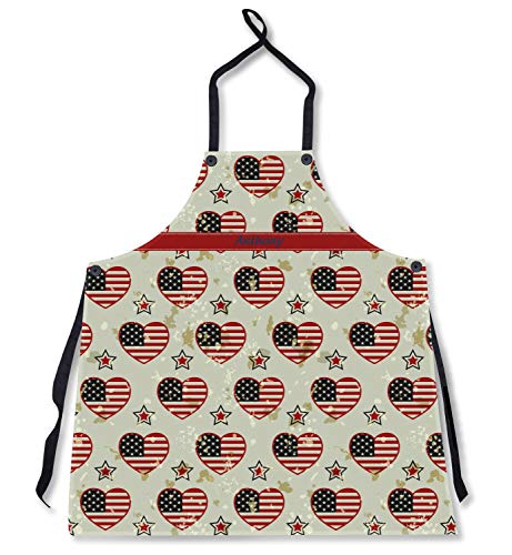 RNK Shops Americana Apron Without Pockets w/Name or Text
