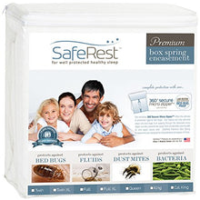 Load image into Gallery viewer, SafeRest Premium 9&quot; Thick Box Spring Encasement - Waterproof - Breathable, Noiseless and Vinyl Free - Fits Up to 9&quot; - Calking

