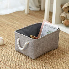 Load image into Gallery viewer, TheWarmHome Storage Basket Christmas Fabric Basket for Gifts with Rope Handles
