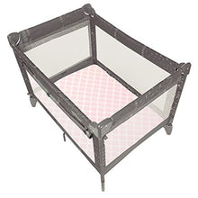Load image into Gallery viewer, Kushies Playard Sheet Flannel, Pink Lattice

