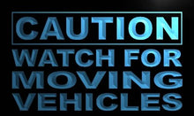 Load image into Gallery viewer, Caution Watch for Moving Vehicles LED Sign Neon Light Sign Display m634-b(c)
