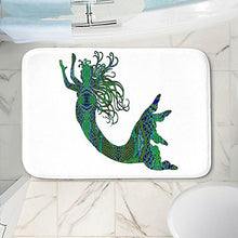 Load image into Gallery viewer, DiaNoche Designs Memory Foam Bath or Kitchen Mats by Susie Kunzelman - Mermaid Forest, Small 24 x 17 in
