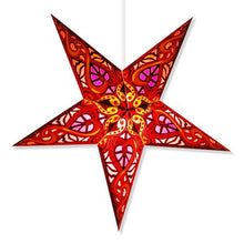Load image into Gallery viewer, Celtic Red Paper Star Lamp, Star Lantern Star Light ? (Celtic Red Star Lantern)
