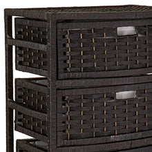 Load image into Gallery viewer, Oriental Furniture 37&quot; Natural Fiber Chest of Drawers - Black
