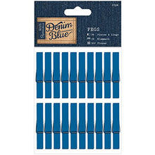 Load image into Gallery viewer, docrafts PMA355429 Papermania Denim Blue Pegs (20 Pack)
