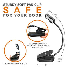 Load image into Gallery viewer, Fitlumin LED Book Light - Reading Lights for Books in Bed ?? 3000K Warm LED Reading Light for Eye Care, Slim &amp; Rechargeable ?? Best Book Light for Reading in Bed at Night, Perfect for Bookworms &amp; Ki
