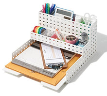 Load image into Gallery viewer, Like-it CB-9029 Storage Case, Multi File Tray, Width 11.4 x Depth 13.8 x Height 2.5 inches (28.7 x 35 x 6.3 cm), White, Made in Japan

