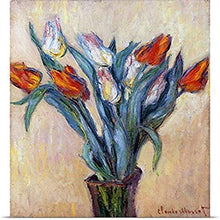 Load image into Gallery viewer, GREATBIGCANVAS Entitled Tulips, 1885 Oil on Canvas Poster Print, 45&quot; x 60&quot;, Multicolor
