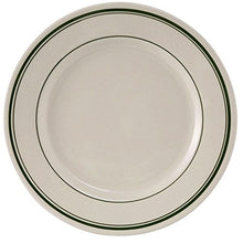 Load image into Gallery viewer, Yanco GB-7 Green Band 7.125&quot; Round Plate, China, American White Color, Pack of 36
