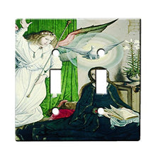 Load image into Gallery viewer, Juan De Flandes The Annunciation - Decor Double Switch Plate Cover Metal
