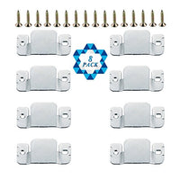 SOTOGO 8 Pcs Sectional Connectors Furniture Interlock Style Metal Sectional Sofa Connectors With Screws