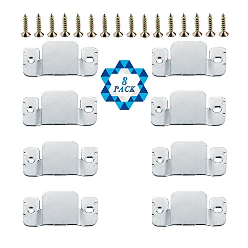 SOTOGO 8 Pcs Sectional Connectors Furniture Interlock Style Metal Sectional Sofa Connectors With Screws