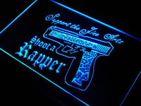 Shoot a Rapper Rap Mixer Guns DJ LED Sign Neon Light Sign Display s137-b(c)