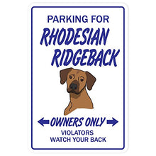Load image into Gallery viewer, RHODESIAN RIDGEBACK Sign dog pet signs hound vet groomer | Indoor/Outdoor | 12&quot; Tall Plastic Sign
