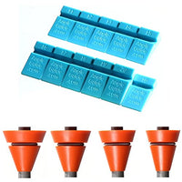 Wedgek Angle Guides Combo, Blue for Sharpening Stones, Orange for Rods