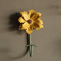 Pastoral Decorative Hooks/Flowers Walls Creative Hanging Hooks/American Door Key Holder Coat Hooks (Style : 1)
