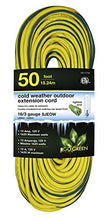 Load image into Gallery viewer, GoGreen Power GG-17750 16/3 50&#39; SJEOW Cold Weather Extension Cord, Yellow - UL Approved
