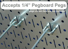 Load image into Gallery viewer, Wall Control Pegboard 16in x 32in Horizontal Black Metal Pegboard Tool Board Panel

